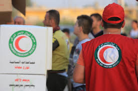 The Red Crescent Society provided food, health supplies, and furniture.